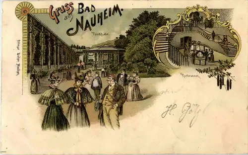 Gruss aus Bad Nauheim - Litho -51216