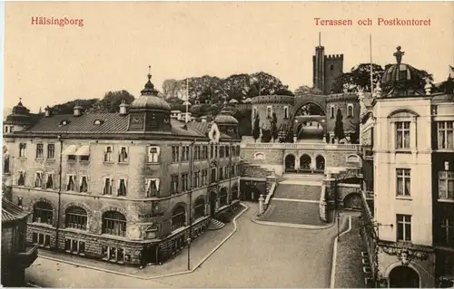 Hälsingborg - Terassen och Postkontoret -49296