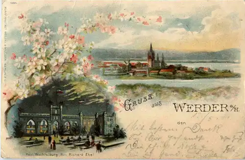 Gruss aus Werder - Litho -51256