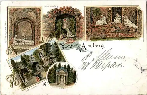 Gruss aus Arenberg - Litho -51296