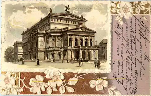 Frankfurt - Opernhaus - Prägekarte -51316