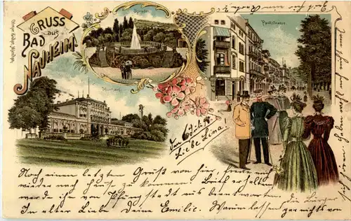 Gruss aus Bad Nauheim - Litho -51248