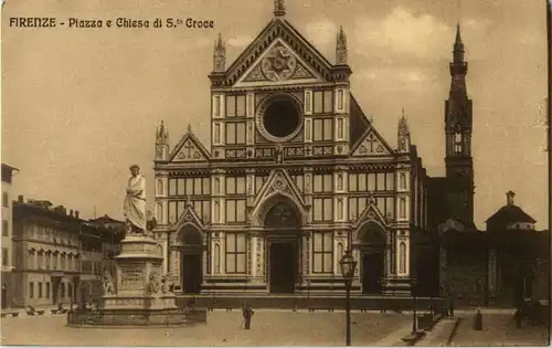 Firenze - Piazza e Chiesa de Sta Croce -49850