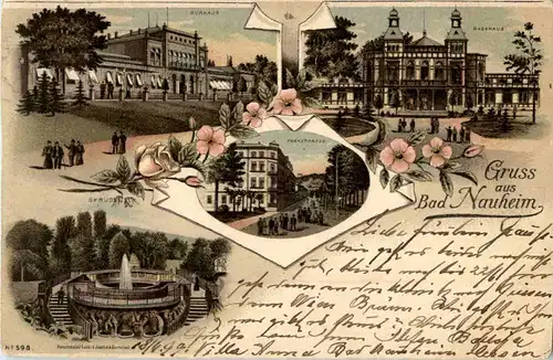 Gruss aus Bad Nauheim - Litho -51328