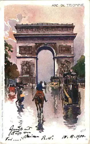 Paris - Arc de Triomphe - Künstler Kley -49666