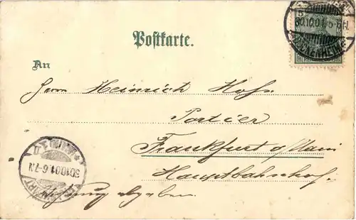 Gruss aus Frankfurt - Bundespatrouille vor 1866 - Litho -51230