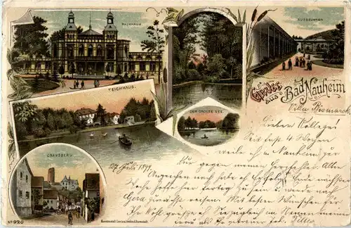 Gruss aus Bad Nauheim - Litho -51338
