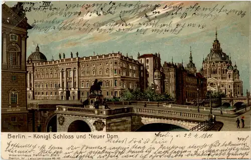 Berlin - Königl. Schloss - Litho -51358