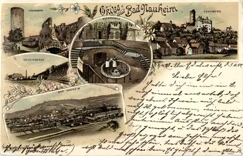 Gruss aus Bad Nauheim - Litho -51242