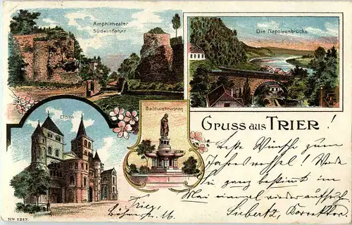 Gruss aus Trier - Litho -51214