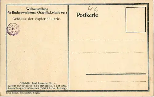 Leipzig - Weltausstellung für Buchgewerbe 1914 -52456