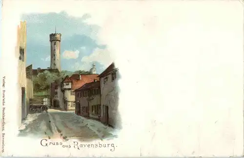 Gruss aus Ravensburg - Litho -53046