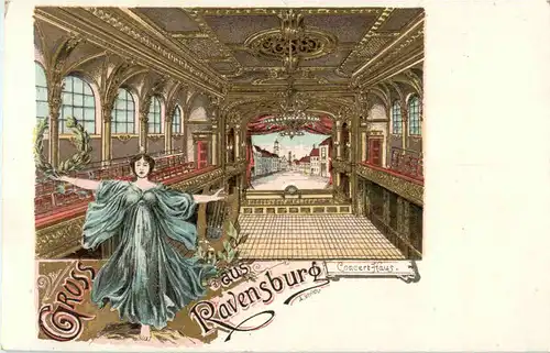 Gruss aus Ravensburg - Concethaus - Litho -53040