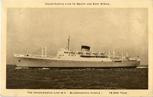 Union Castle Line - MV Bloemfontein Castle -51642