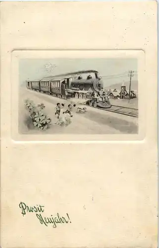Prosit Neujahr - Eisenbahn -51662