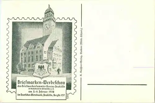 Berlin-Neukölln - Briefmarken Werbeschau 1938 -51764