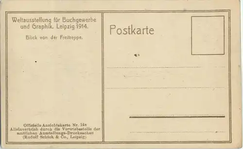 Leipzig - Weltausstellung für Buchgewerbe 1914 -52450