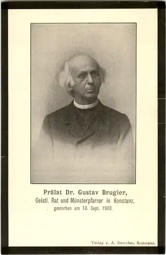 Konstanz - Prälat Dr. Gustav Brugier - Münsterpfarrer -53116