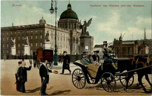 Berlin - Ausfahrt des Kaisers und der Kaiserin -52418