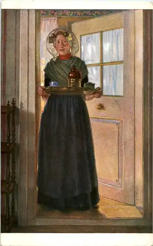 Holländisches Mädchen - sign. P. Hoecker -52274