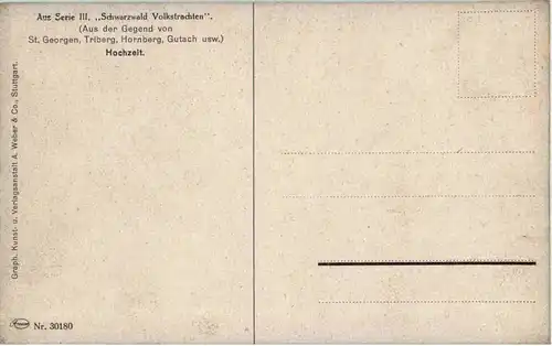 Schwarzwald Volkstrachten - Hochzeit -52314