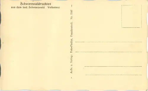 Schwarzwaldtrachten - Volkstanz -52682