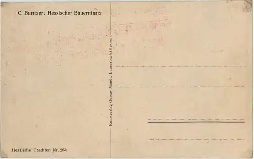 Hessischer Bauerntanz - sign. C. Bantzer -52364