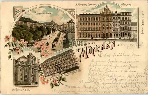 Gruss aus München - Litho - Stadtpost -52514