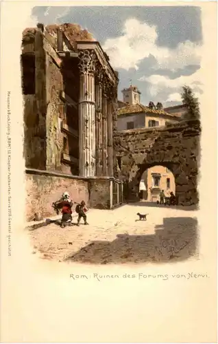 Rom - Ruinen des Forums von Nervi -52802