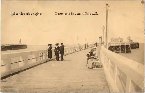 Blankenberghe - Promenade sur l Estacade -54240