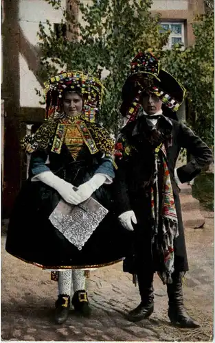 Schwälmer Brautpaar - Hessen -52714