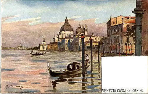 Venezia - Canale grande - sign R. Hellwag -52864