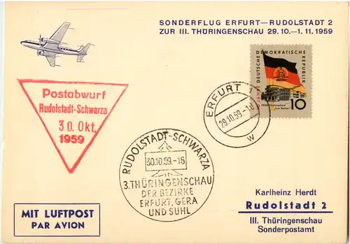 Sonderflug Erfurt Rudolstadt 1959 -54926