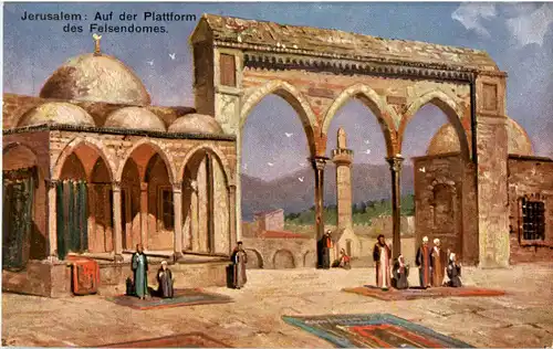 Jerusalem - Auf der Plattform des Felsendomes -53274