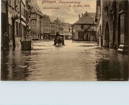 Göttingen - Überschwemmung 1909 -53454