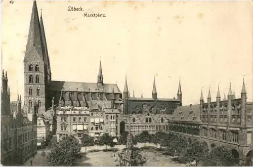 Lübeck - Marktplatz -53714