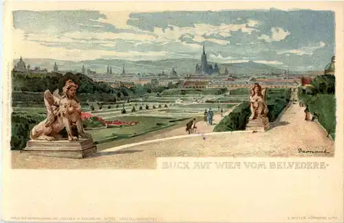 Blick auf Wien vom Belvedere -53724