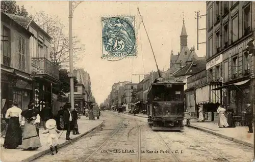 Les Lilas - La Rue de Paris - Tramway -54110