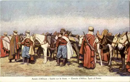 Armee d Afrique - Spahis sur le front -54170