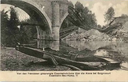 Guignicourt - Gesprengte Brücke -55840