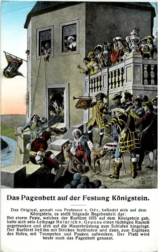 Das Pagenbett auf der Festung Königstein -54710