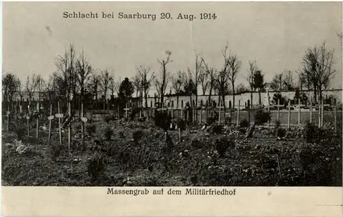 Schlacht bei Saarburg - Massengrab auf dem Militärfriedhof -56446