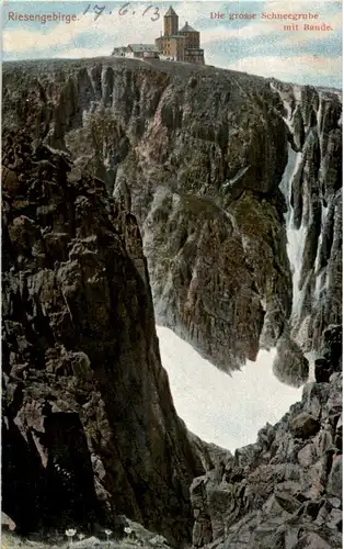 Die grosse Schneegrube mit Baude -55550