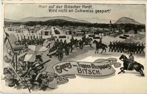 Gruss vom Truppenübungsplatz Bitsch -56308