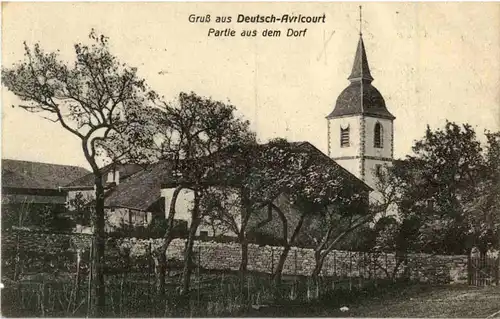 Gruss aus Deutsch-Avricourt - Partie aus dem Dorf - Feldpost -56030