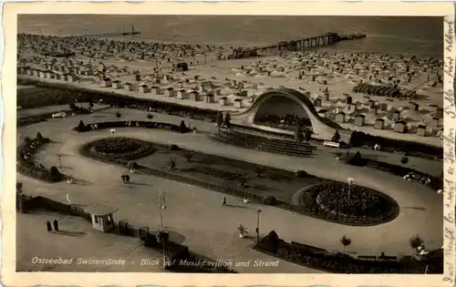Swinemünde - Blick auf den Musikpavillon -55364