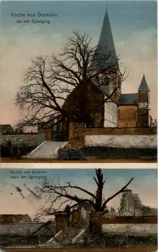 Kirche von Dontrien vor der Sprengung -56686