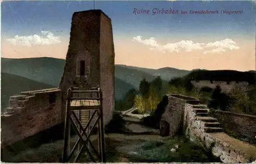 Ruine Girbalden bei Grendelbruch - Feldpost -55834
