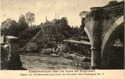 Guignicourt - Gesprengte Brücke -55844