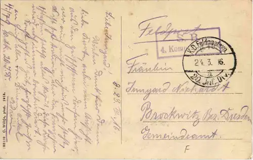 Kirche in Cernay - Feldpost -56668